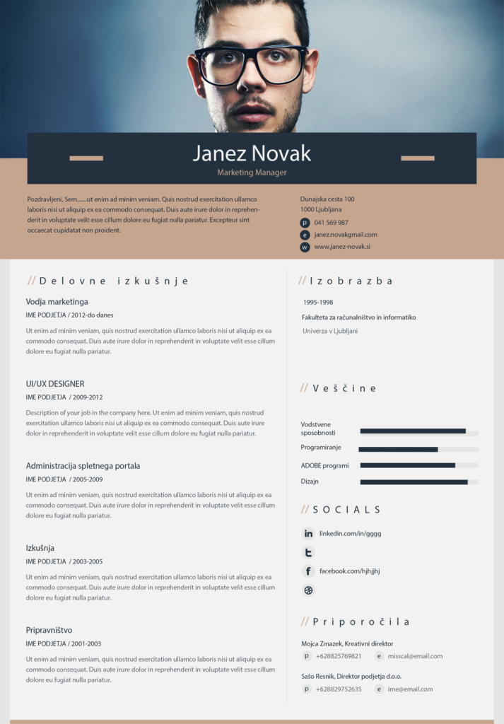 primer kreativnega cvja